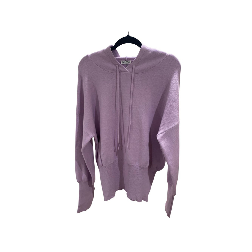 WHY DRESS Lilac Hooded Sweater - Various Plus Sizes - (NWT) Boutique
